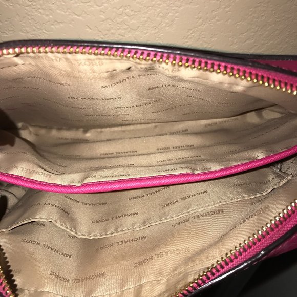 Hot Pink Michael Kors Crossbody Purse - Picture 5 of 6